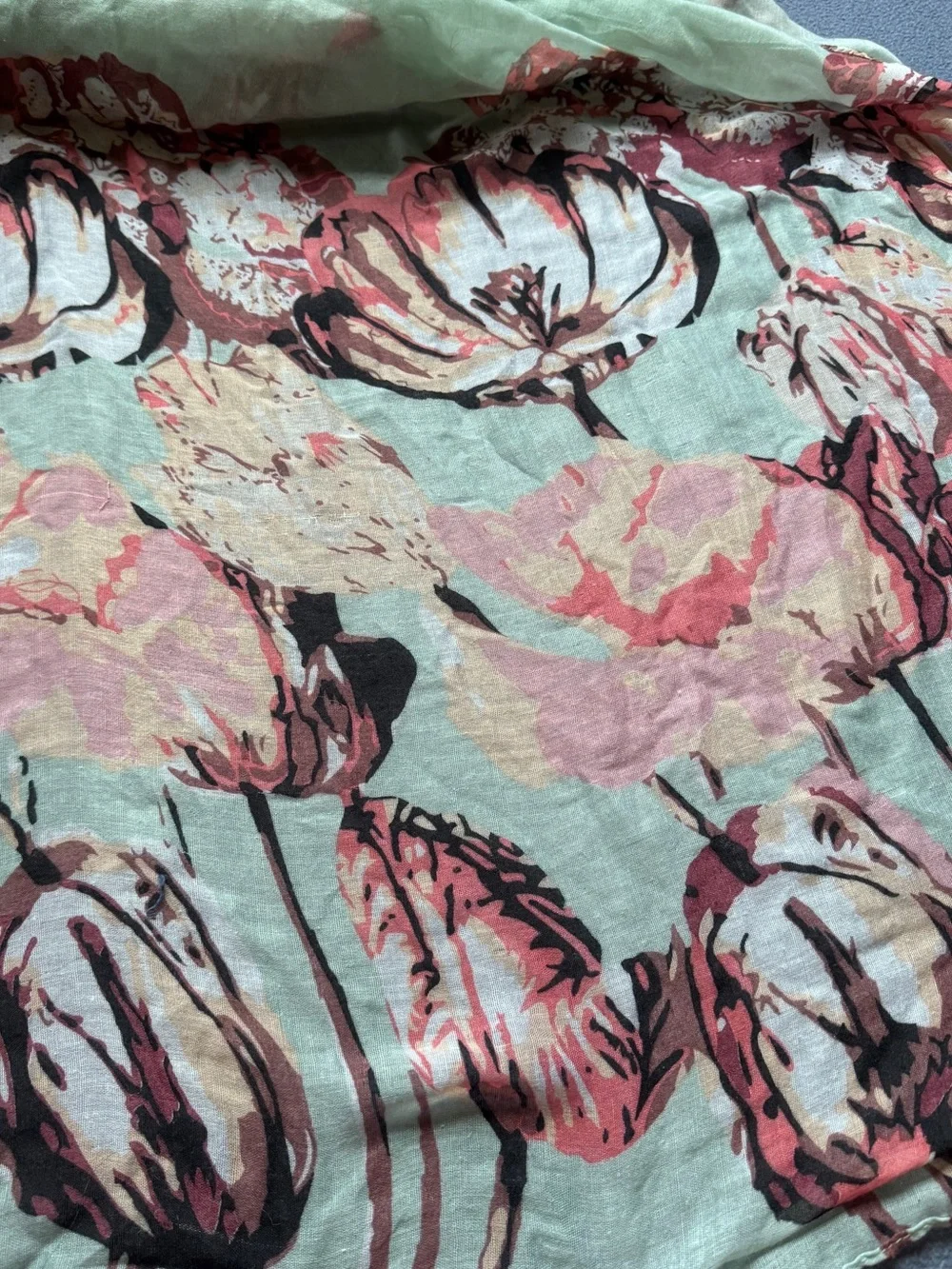Floral Print Women's Scarf